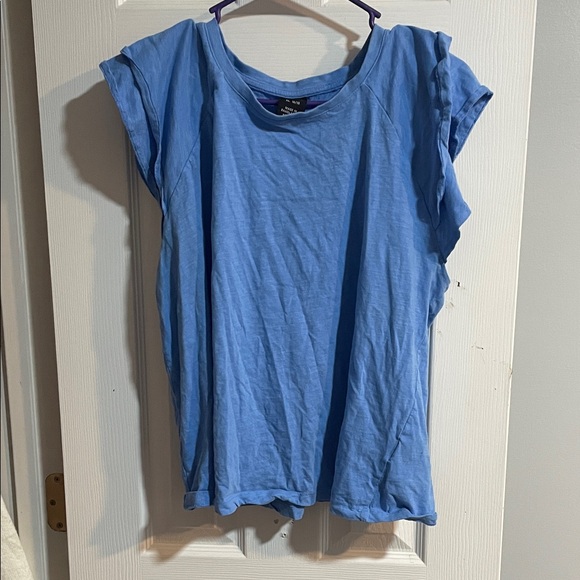 Casual Blue Short Sleeve Women's Tee - Picture 1 of 1